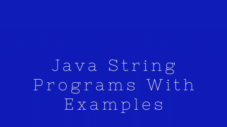 java-string-programs-with-examplesxamples-javatute