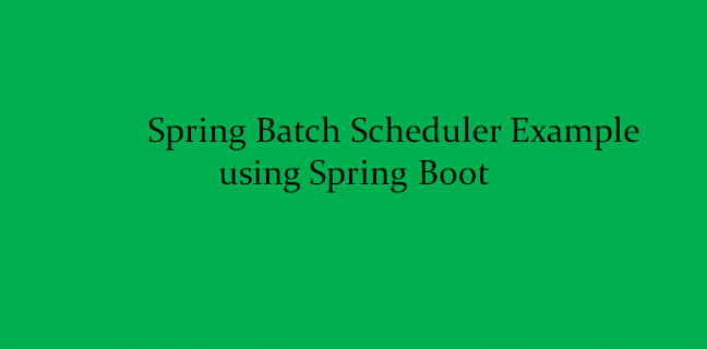 Spring Batch Archives - JavaTute